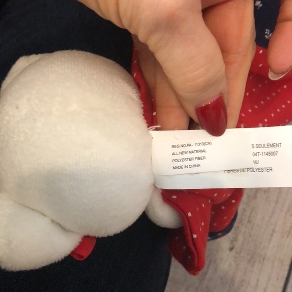 Gymboree Baby Lovey Security Blanket Bear Western Red White & Blue Toy - Picture 8 of 10